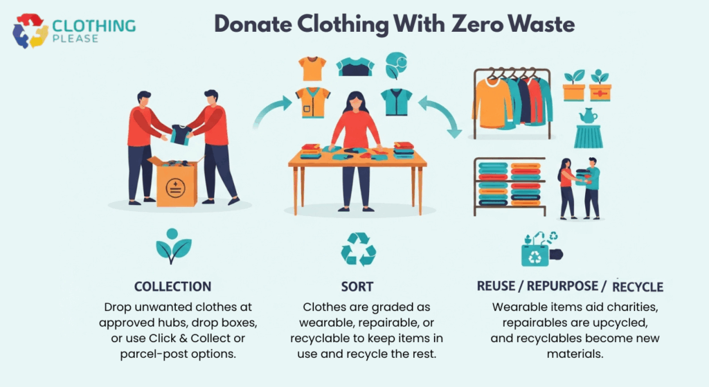 Donate Clothing with zero waste